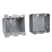 4X4 Wall Boxes Recessed Std American 4x4 Wall Box Examples. Use with 4x4 Mounting Frames.